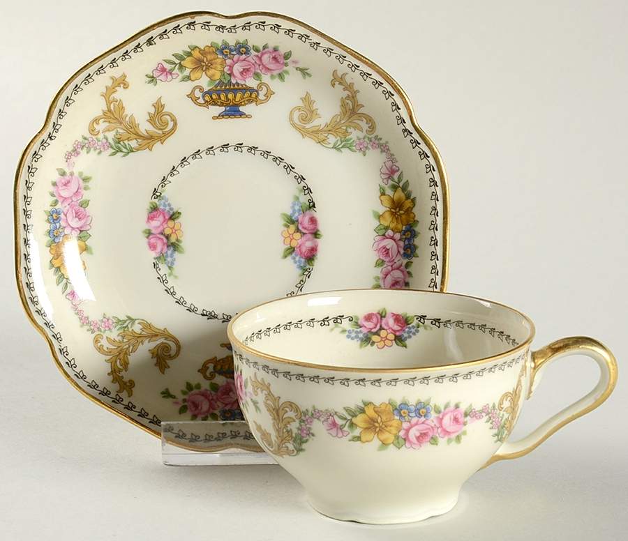 HCZ16 Flat Demitasse Cup & Saucer Set by Haas-Czjzek Coronado-1