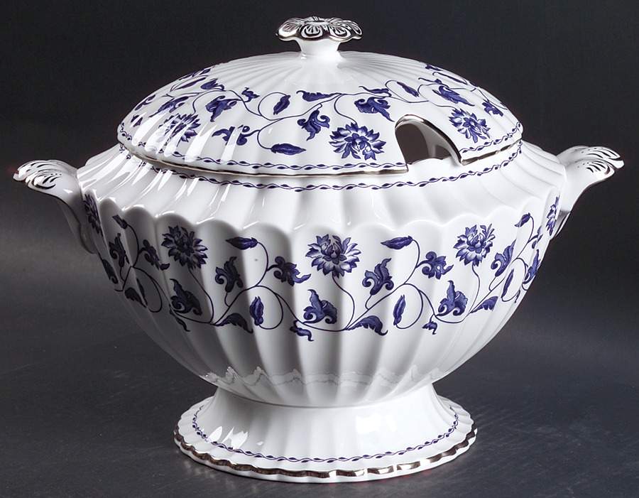 Colonel Blue Tureen &  Lid by Spode-1
