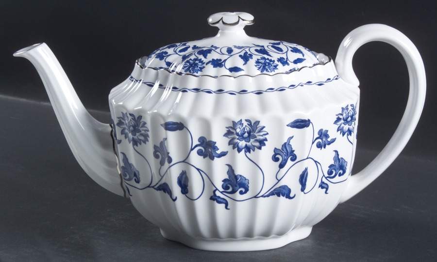 Colonel Blue Teapot & Lid by Spode-1