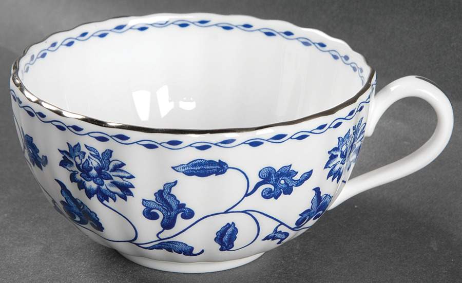 Colonel Blue Flat Cup by Spode-1