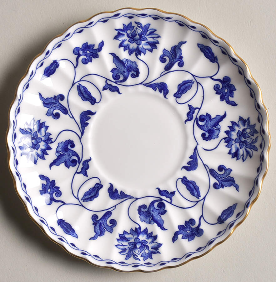 Colonel Blue Saucer for Demitasse Cup by Spode-1