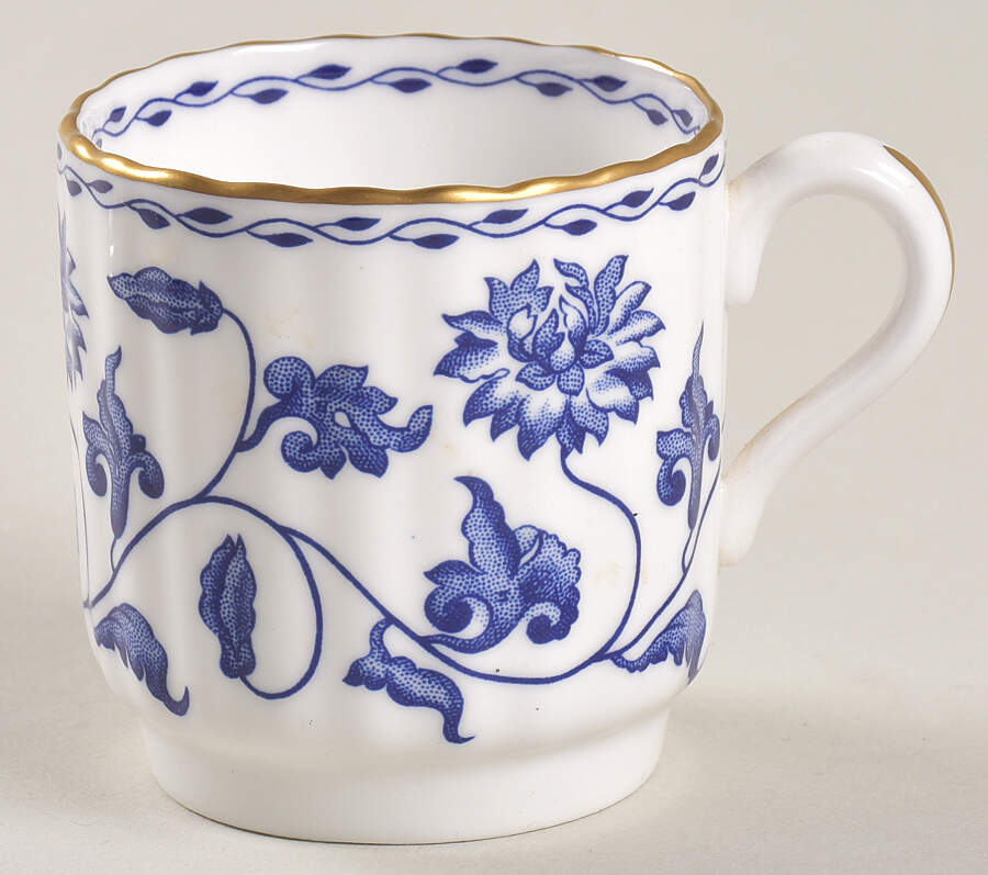 Colonel Blue Flat Demitasse Cup by Spode-1