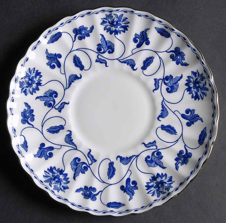 Colonel Blue Saucer for Cream Soup Bowl by Spode-1