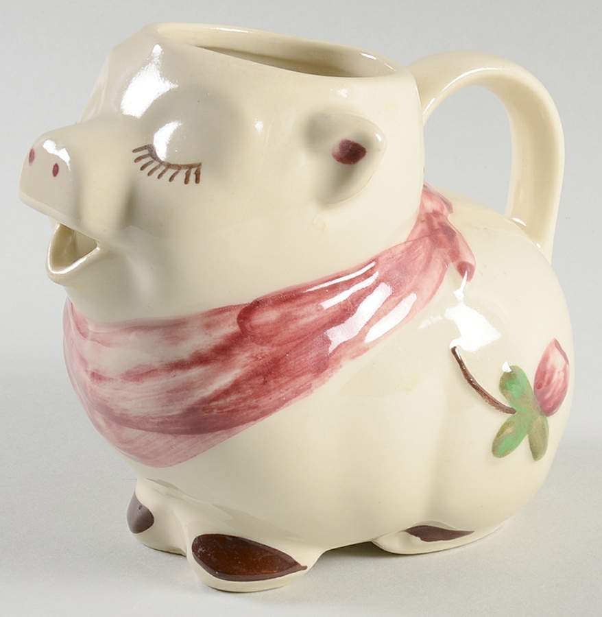 Smiley Pig  Figural Creamer by Shawnee-1