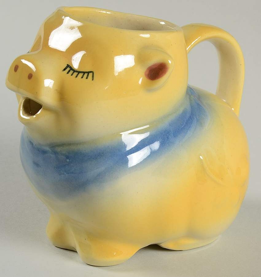 Smiley Pig  Figural Creamer by Shawnee-1