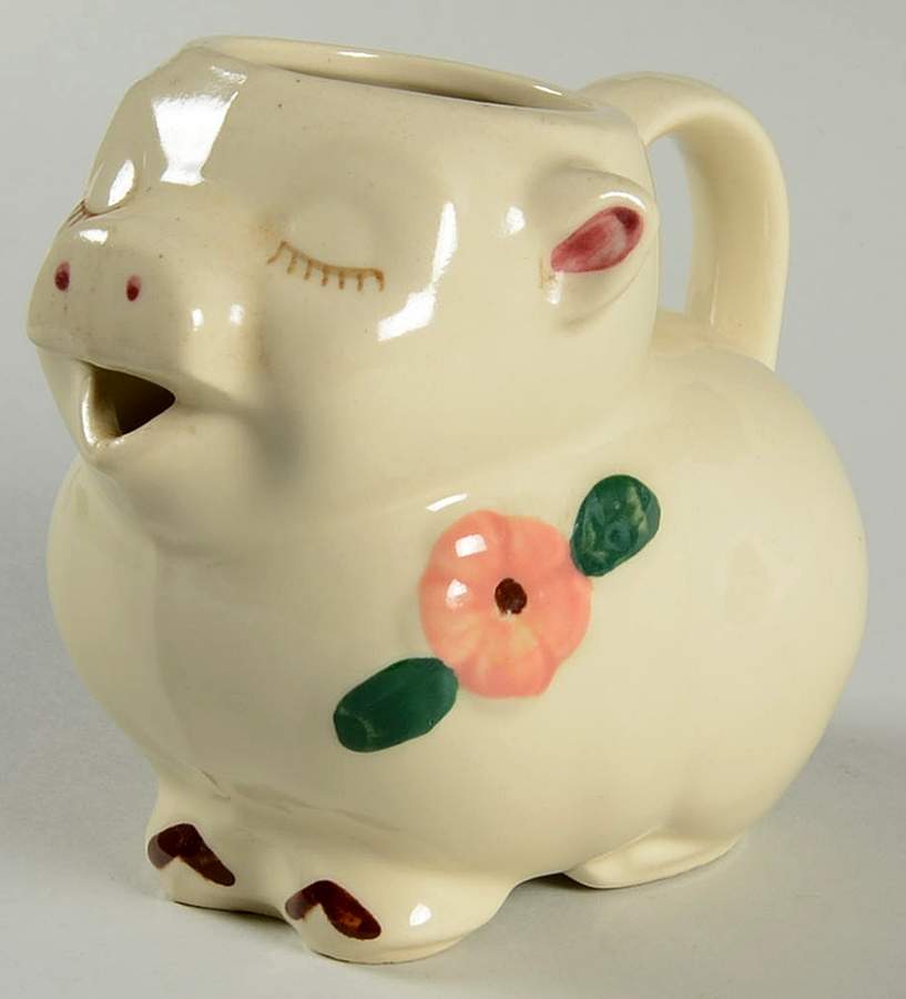Smiley Pig  Figural Creamer by Shawnee-1