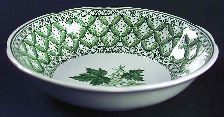 Geranium Green (Camilla Shape, Newer) Coupe Cereal Bowl by Spode-1