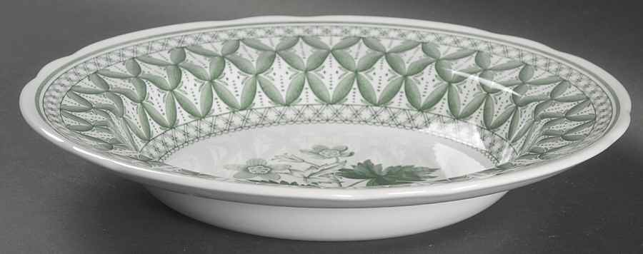 Geranium Green (Camilla Shape, Newer) Large Rim Soup Bowl by Spode-1