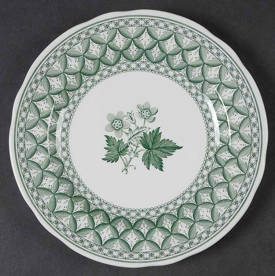 Geranium Green (Camilla Shape, Newer) Salad Plate by Spode-1