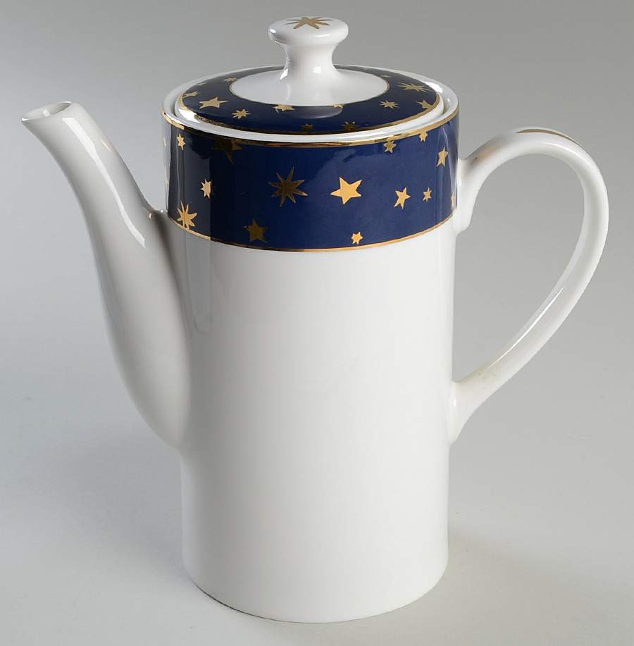 Galaxy Blue (China) Coffee Pot & Lid by Sakura-1