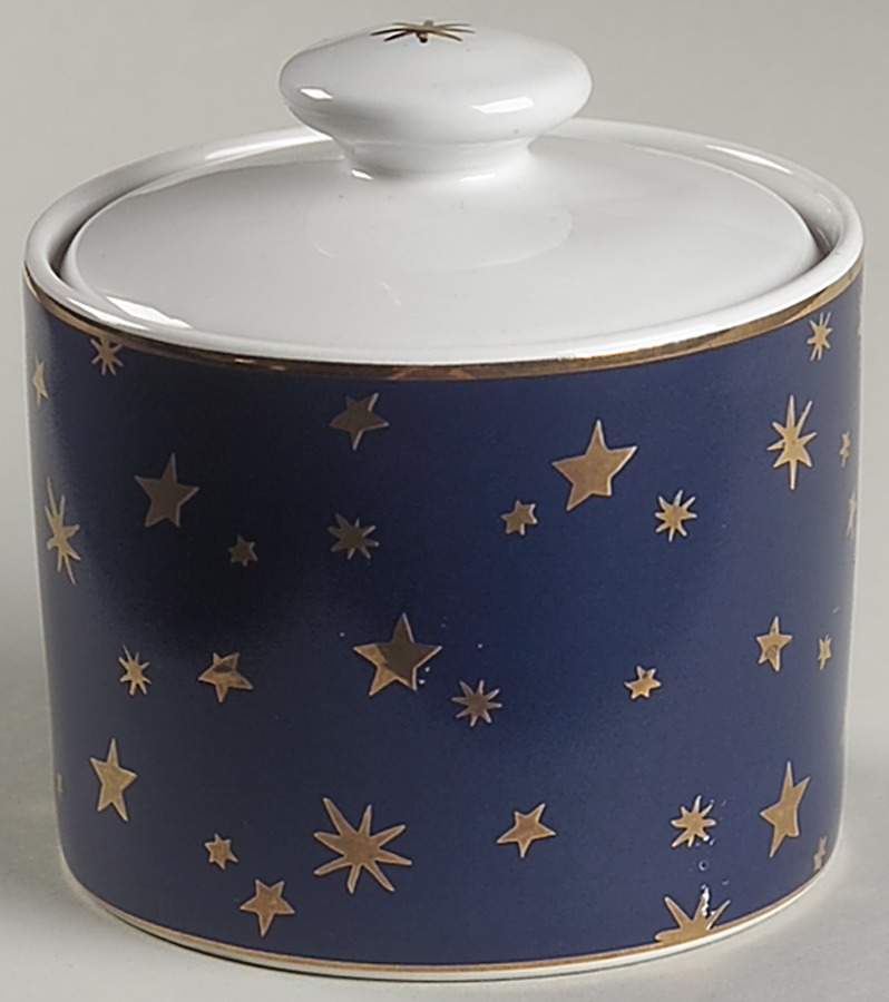 Galaxy Blue (China) Sugar Bowl & Lid by Sakura-1