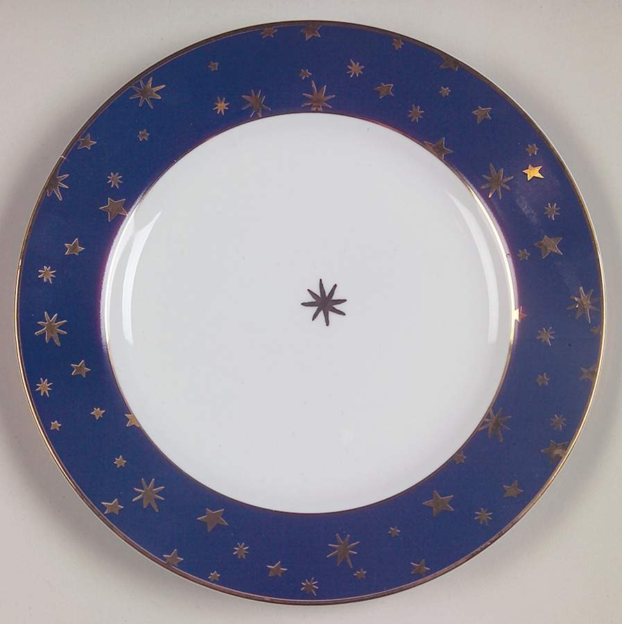 Galaxy Blue (China) Salad Plate by Sakura-1