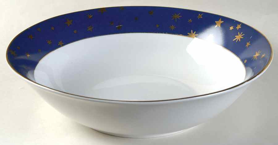 Galaxy Blue (China) 9" Round Vegetable Bowl by Sakura-1