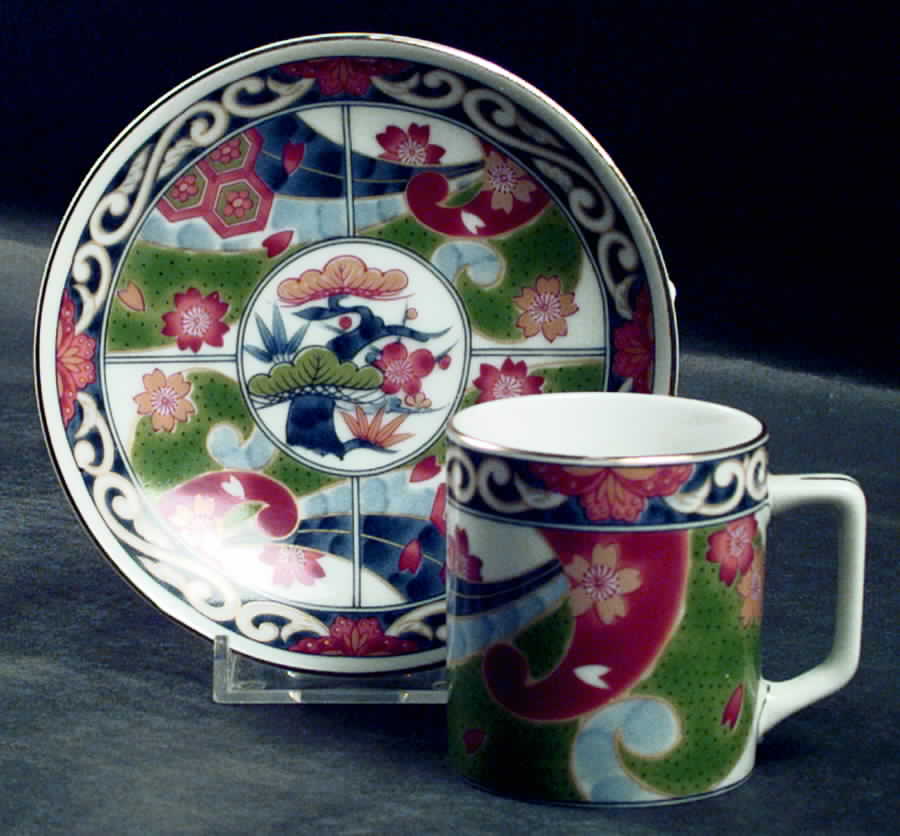 SAD14 Flat Demitasse Cup & Saucer Set by Sadek-1