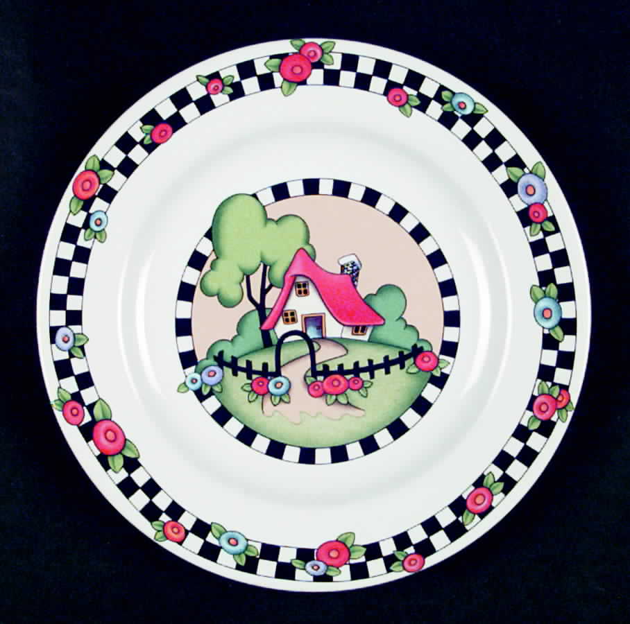 Home Sweet Home Salad Plate by Sakura-1