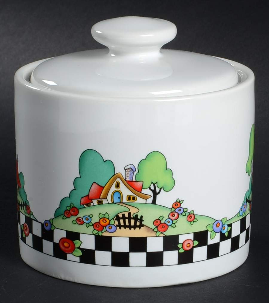 Home Sweet Home Sugar Bowl & Lid by Sakura-1
