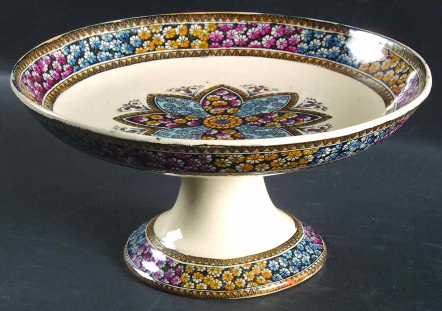 Primrose Multicolor (No Trim) 8" Diameter Pedestal Cake Stand by Spode-1