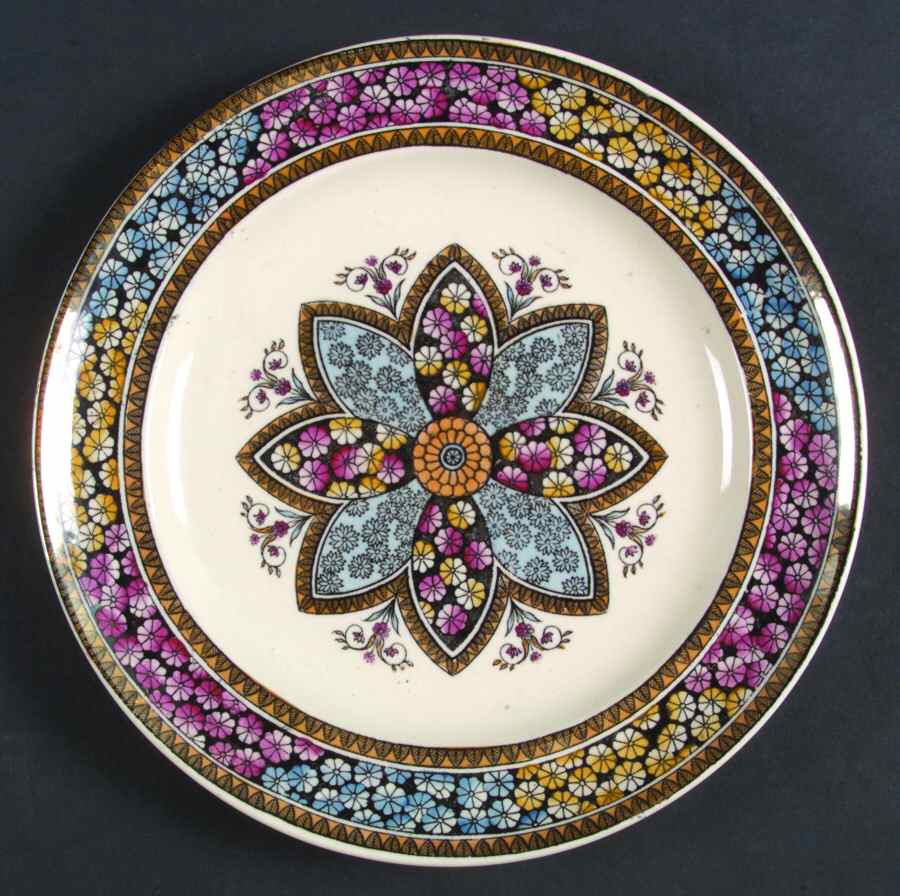 Primrose Multicolor (No Trim) Salad Plate by Spode-1