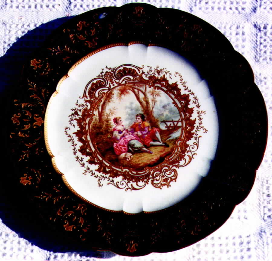 SPF1 Dinner Plate by Sevres Porcelain (France)-1