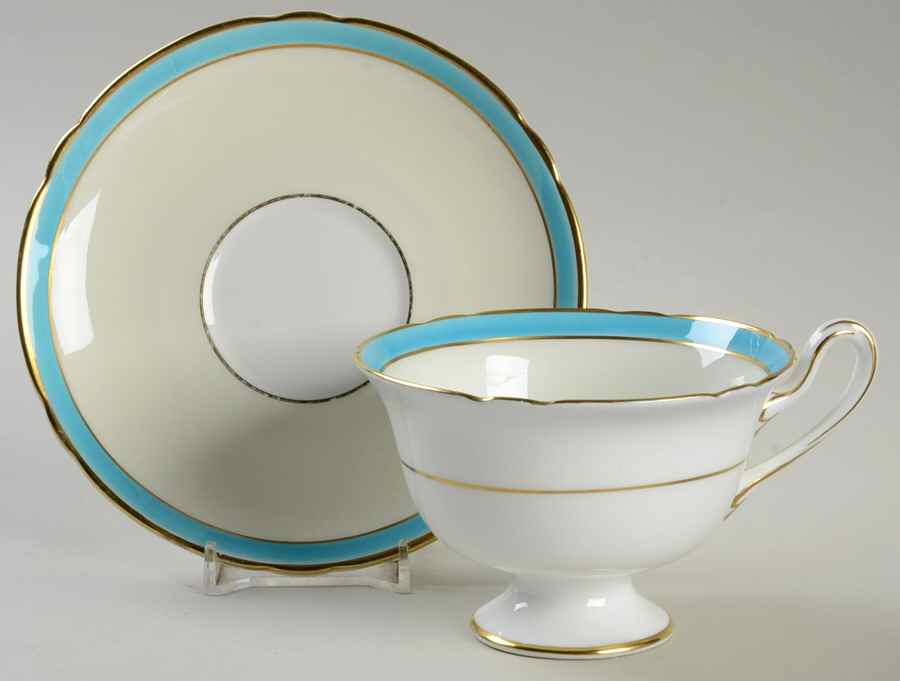 12749t Footed Cup & Saucer Set by Shelley-1