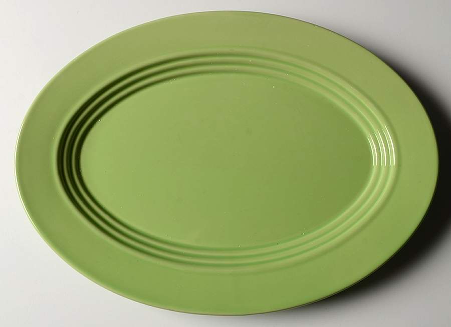 Boscoware Light Green 14" Oval Serving Platter by Signature-1