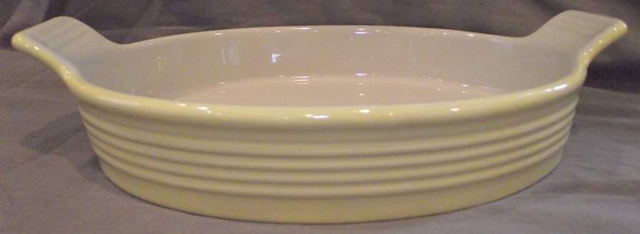 Boscoware Light Yellow 13" Oval Baker by Signature-1
