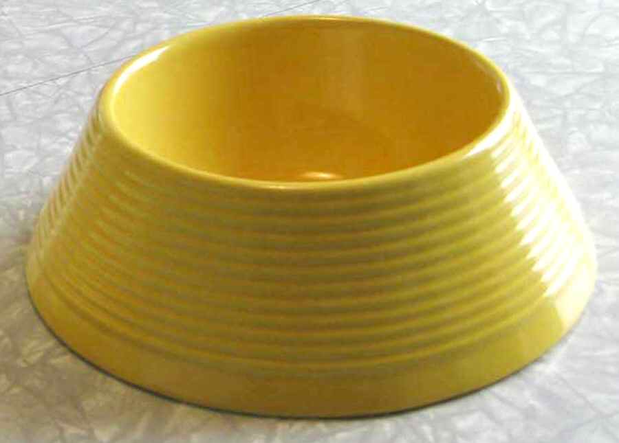 Boscoware Light Yellow Pet Bowl by Signature-1