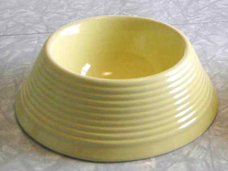 Boscoware Light Yellow Medium Pet Bowl by Signature-1