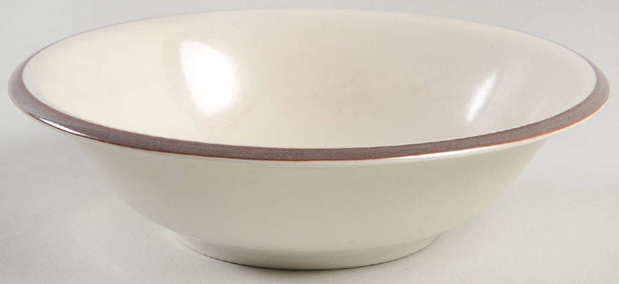 Ditto Brown Coupe Cereal Bowl by Sango-1