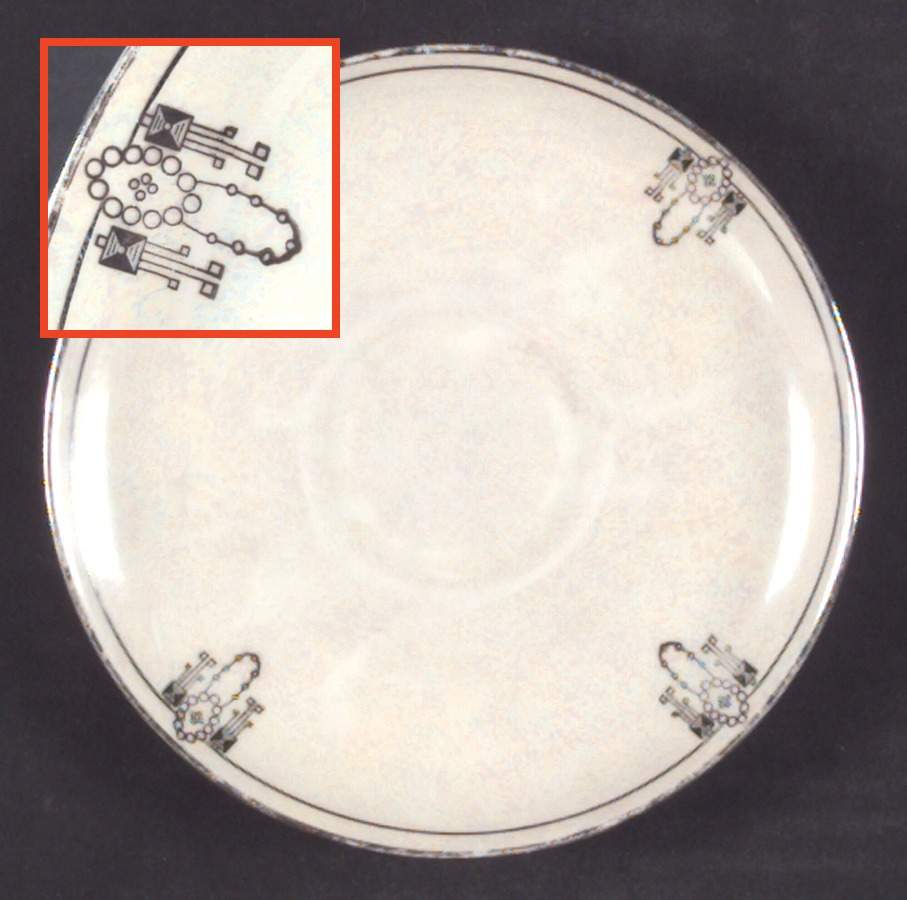 Colonial Saucer for Flat Cup by Silverite (Bavaria)-1