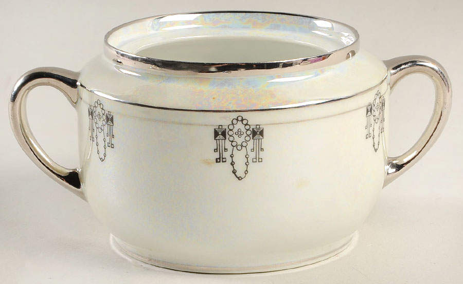 Colonial Sugar Bowl No Lid by Silverite (Bavaria)-1