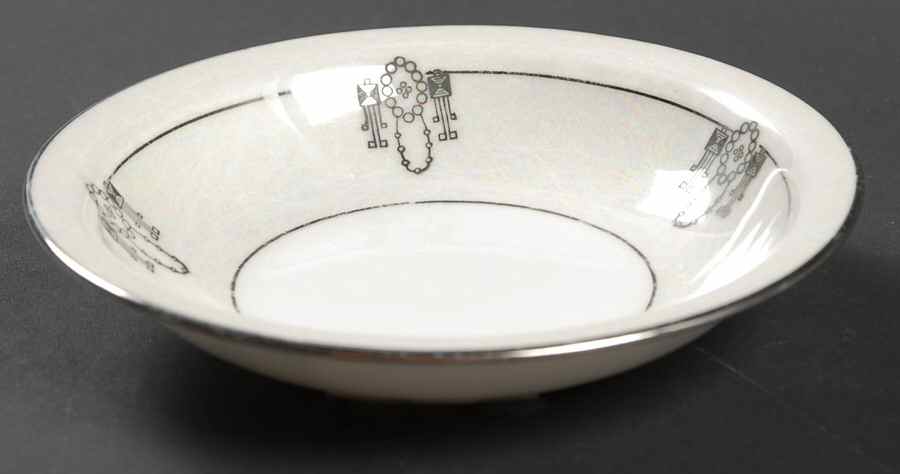 Colonial Rim Fruit/Dessert (Sauce) Bowl by Silverite (Bavaria)-1