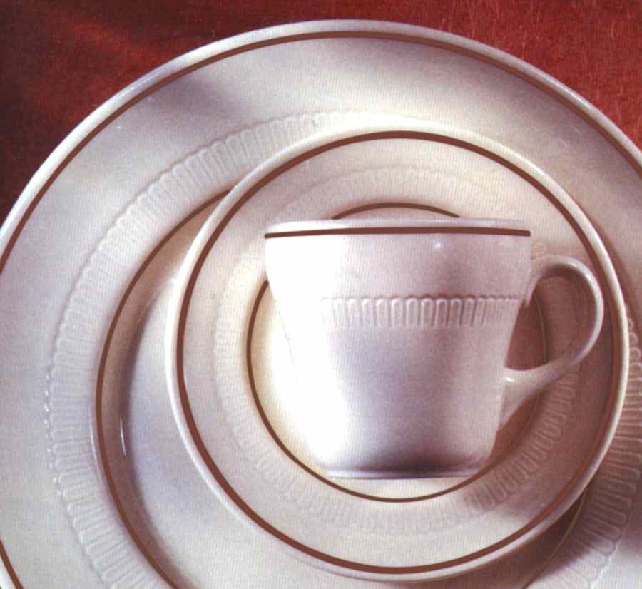 Arden Cedar Rose Flat Cup & Saucer Set by Syracuse-1