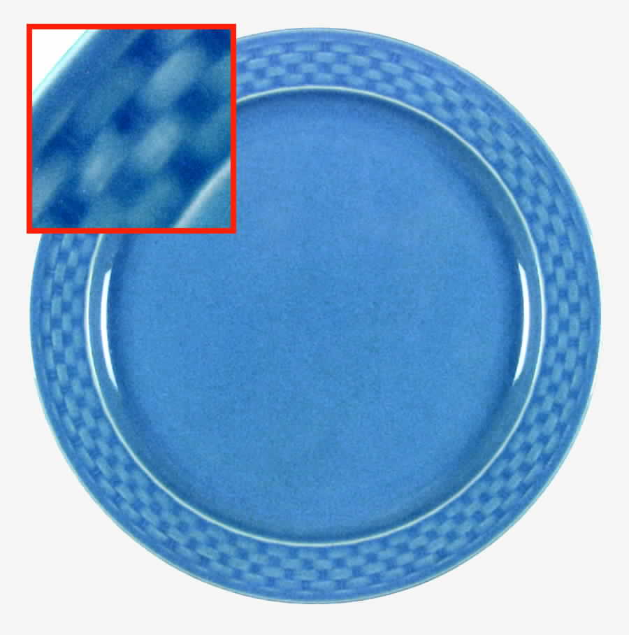 Basket Weave Blue Salad Plate by Signature-1