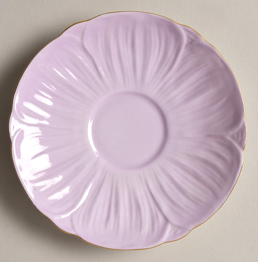 Violets (Oleander) Saucer by Shelley-1