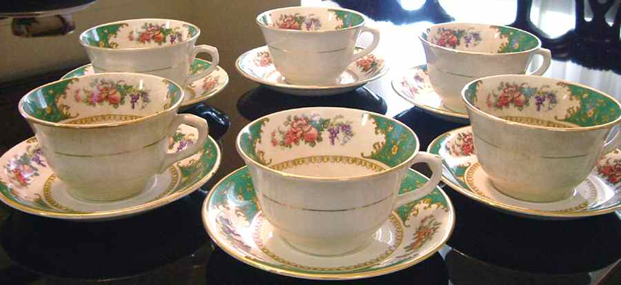 3301 Flat Cup & Saucer Set by Sampson Bridgwood-1