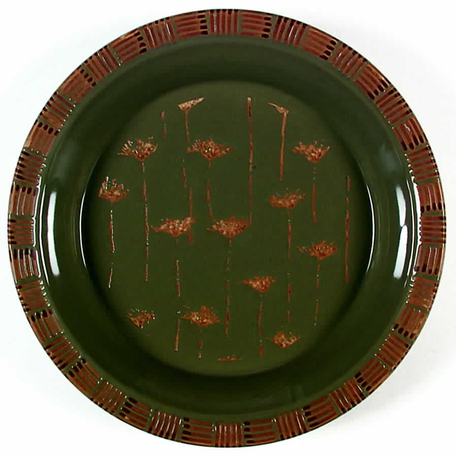 Cornflowers Green Salad Plate by Sasaki-1