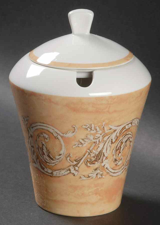 Venetian Scroll Sugar Bowl & Lid by Sasaki-1