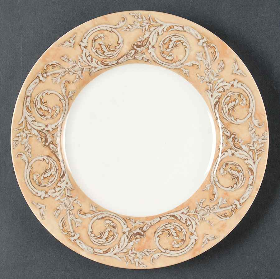 Venetian Scroll Salad Plate by Sasaki-1