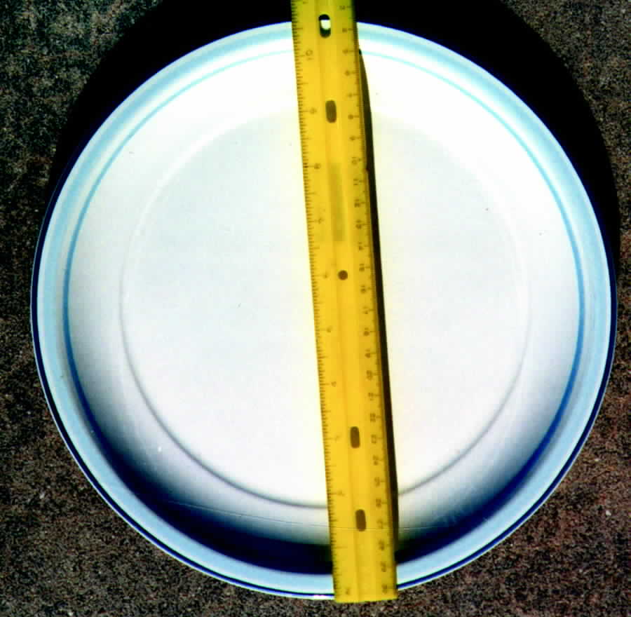 Mono Rings Ice Blue  Dinner Plate by Sears-1