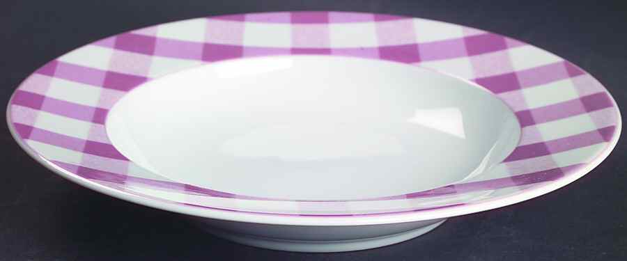 Picnic Rasberry  Large Rim Soup Bowl by Studio Nova-1