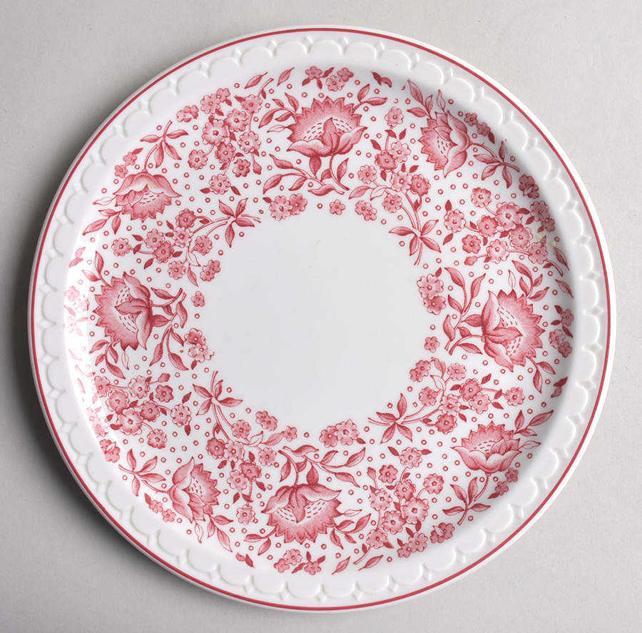 Roxbury-Red ((Red Trim) Luncheon Plate by Syracuse-1