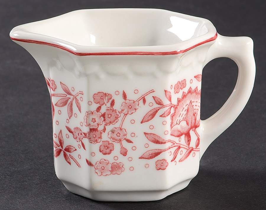 Roxbury-Red ((Red Trim) Mini Creamer by Syracuse-1