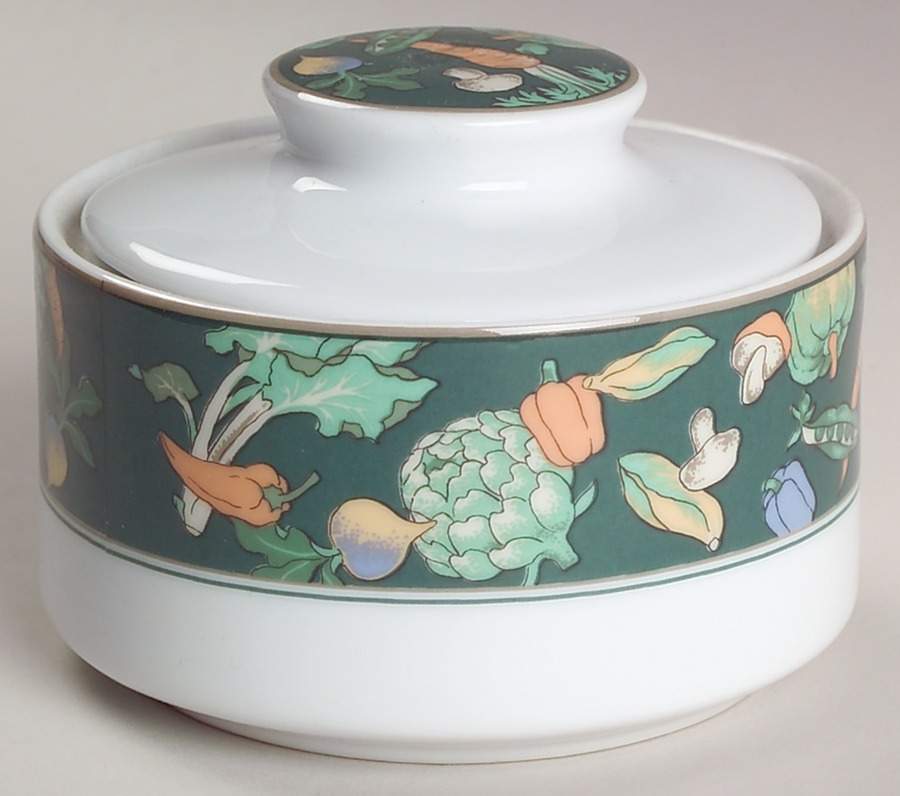 Vegetable Medley Sugar Bowl & Lid by Studio Nova-1