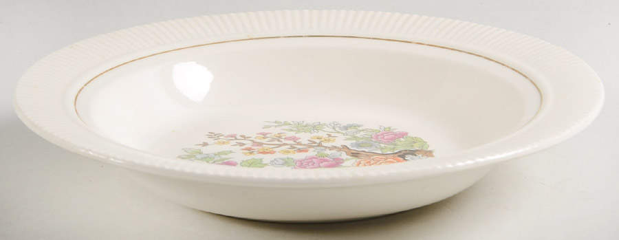 Indian Tree Rim Soup Bowl by Salem-1