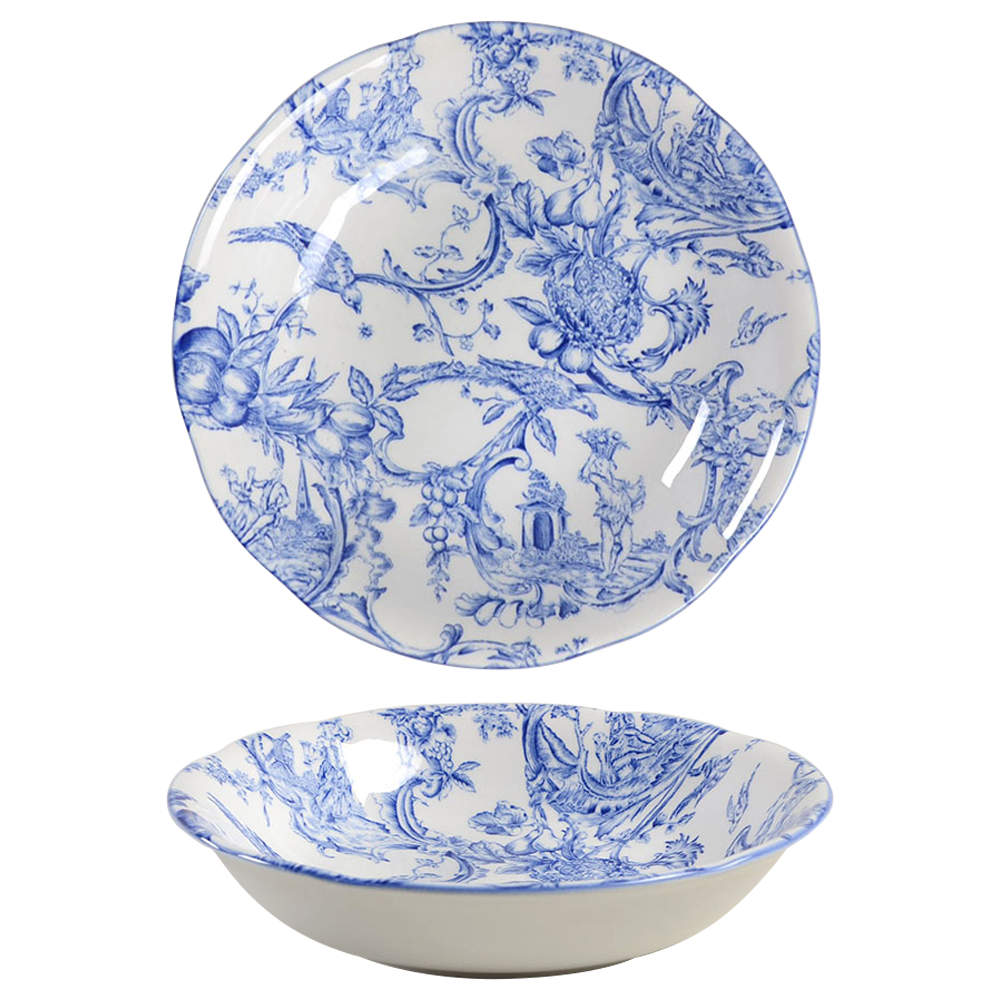 Provencial Garden Blue Coupe Cereal Bowl by Spode-1