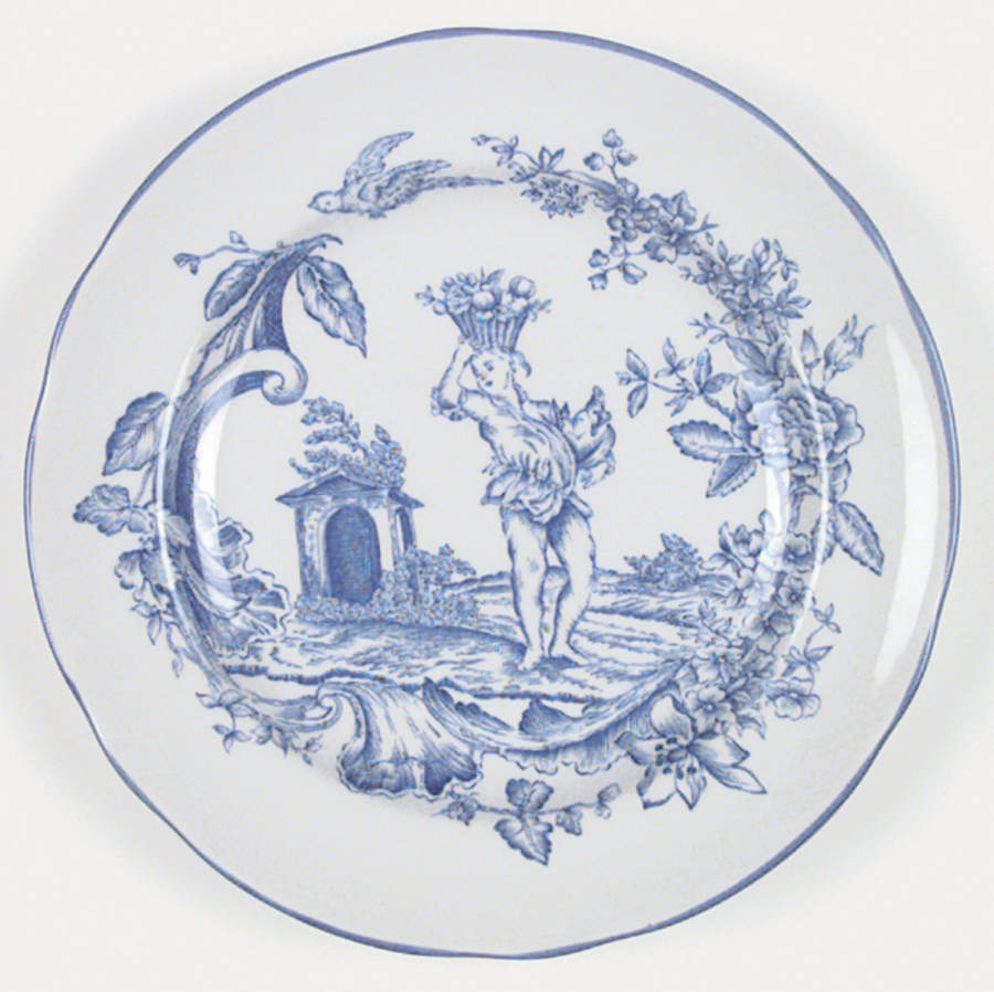 Provencial Garden Blue Accent Salad Plate by Spode-1