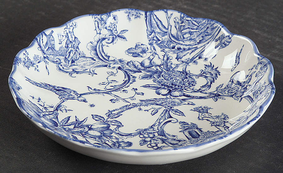 Provencial Garden Blue Small Round Fluted Dish by Spode-1