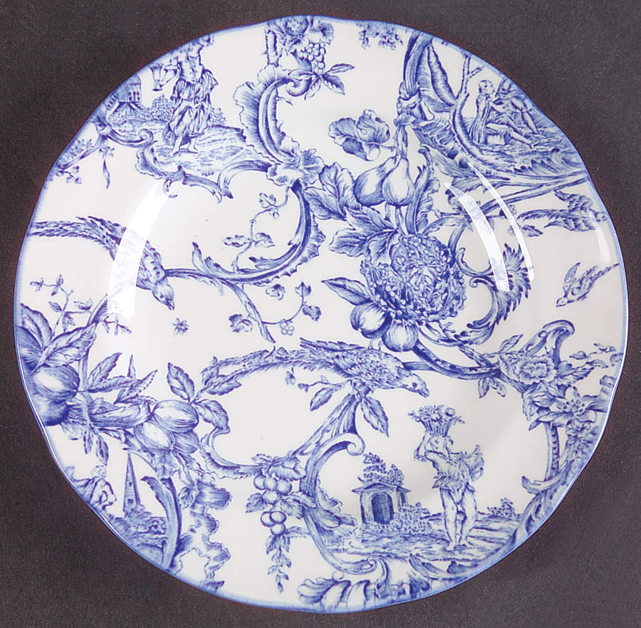 Provencial Garden Blue Bread & Butter Plate by Spode-1