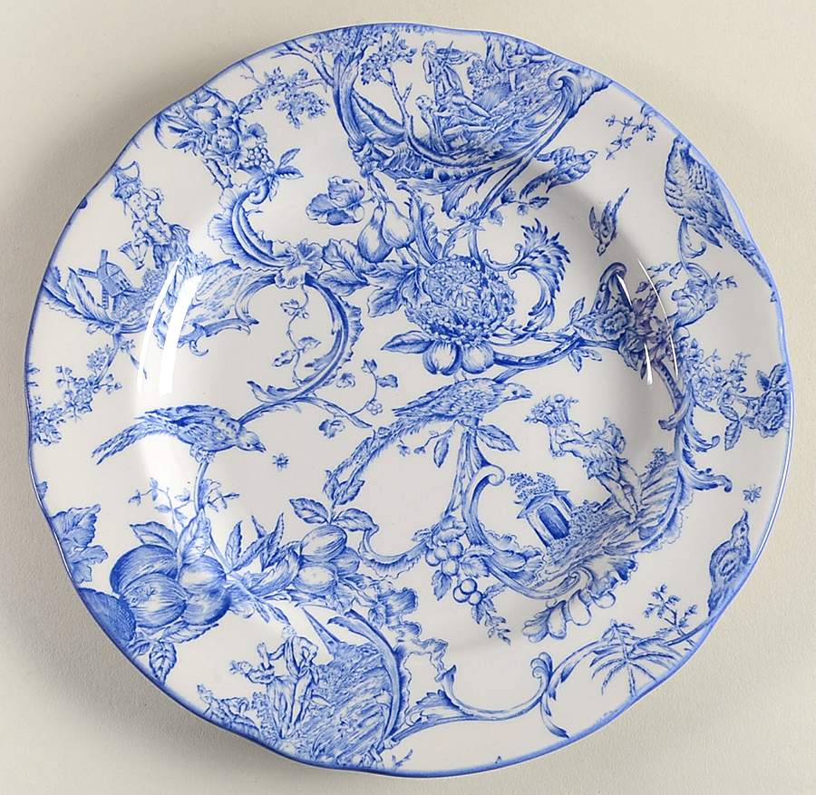 Provencial Garden Blue Salad Plate by Spode-1